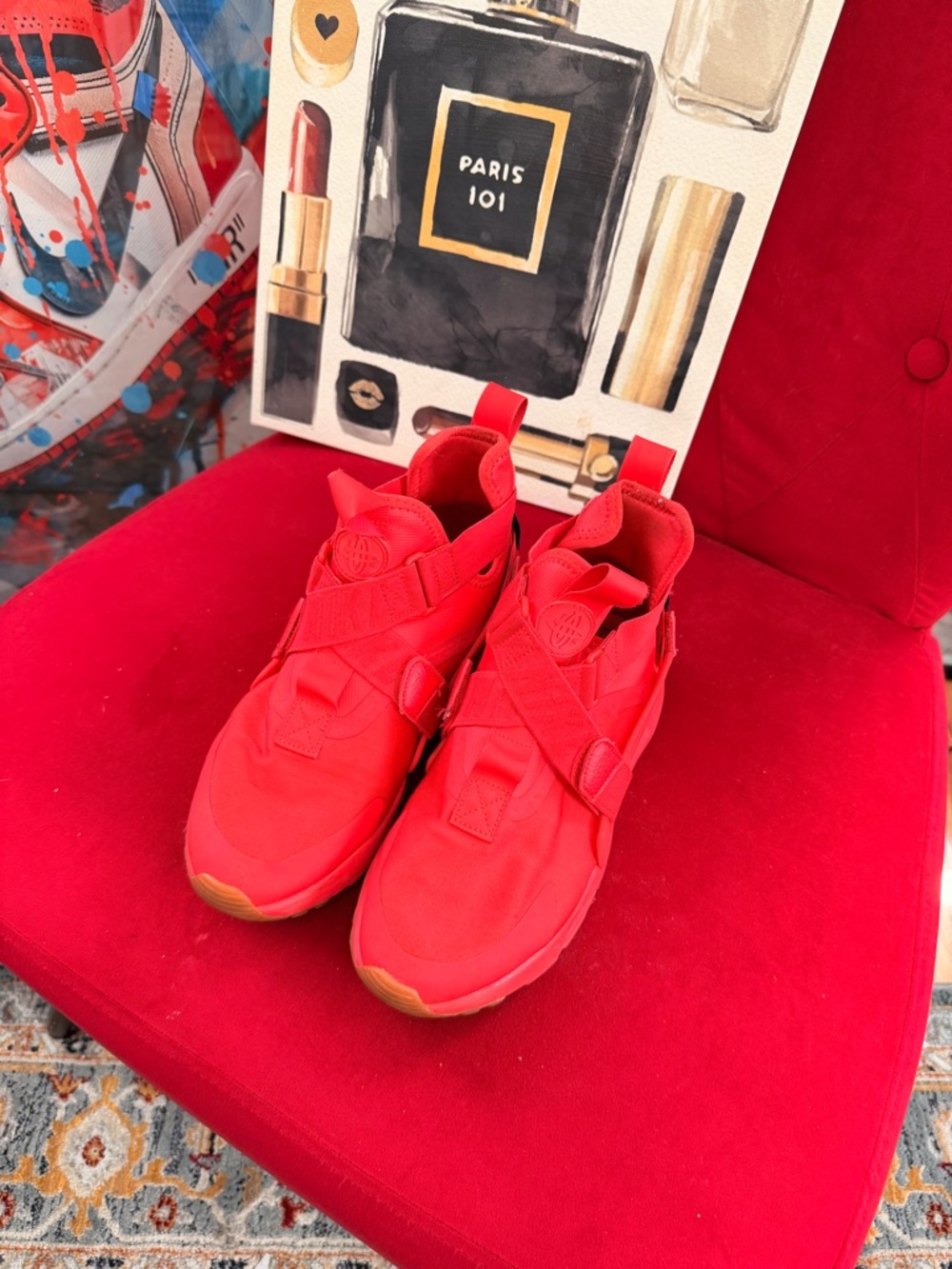 Nike Women's All-Red Slip-On Sneakers